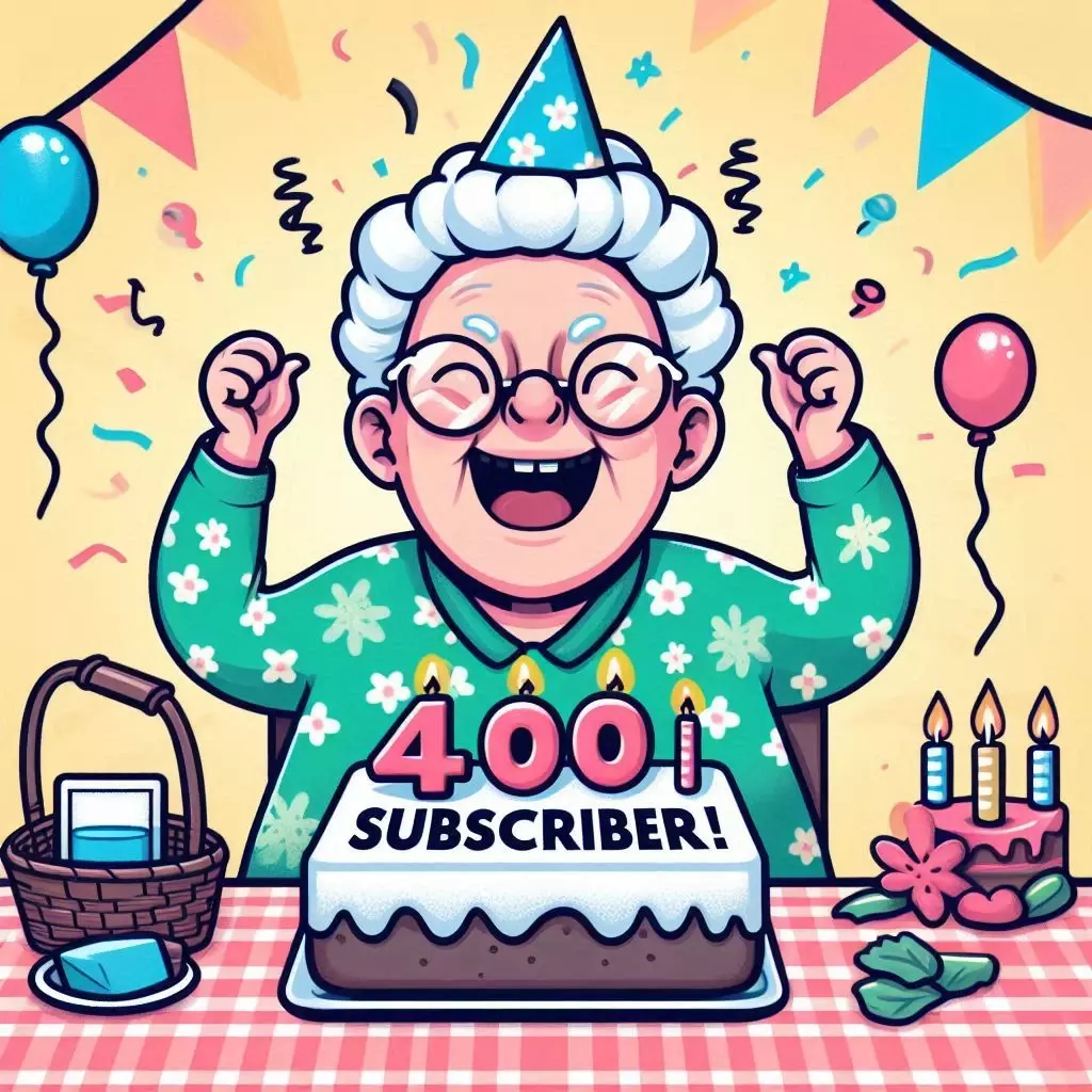 grandma%20having%20a%20big%20party%20because%20her%20Youtube%20Channel%20reached%20400%20Subscriber